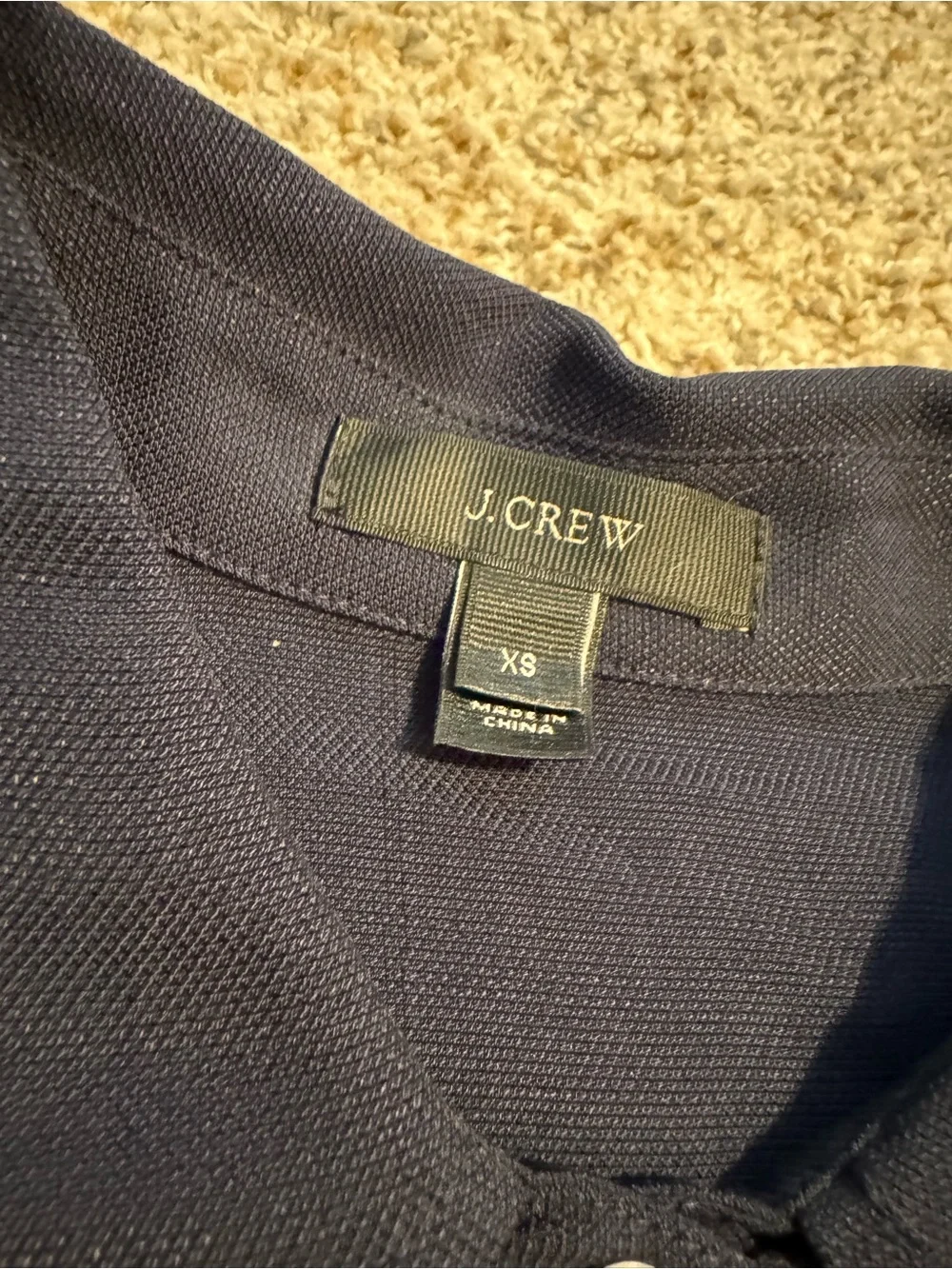 J.Crew Drapey Oxford Crepe Popover Shirt - XS